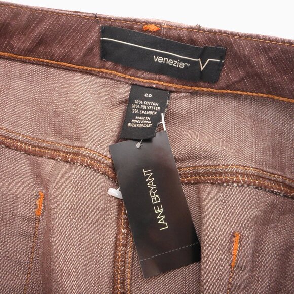Venezia Womens size 20 Skirt Vintage NWT Brown Denim Western Cowgirl Knee-length - Picture 6 of 9